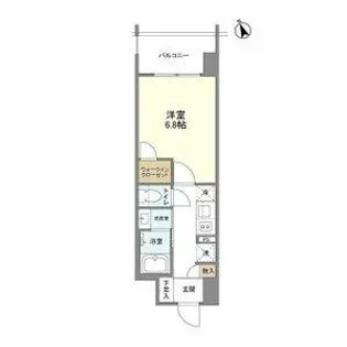 リビオメゾン西天満【11階】の間取り