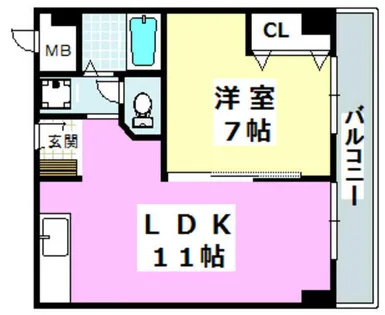 アライブ21【210号室】の間取り