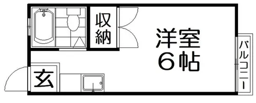 エスポワール香里【2階】の間取り