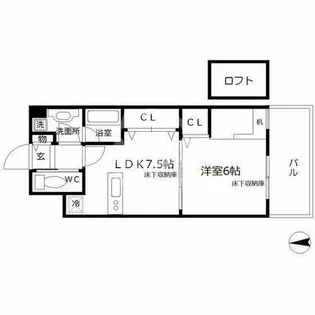 NORTH VILLAGE参番館【8階】の間取り