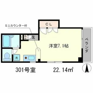 ブランニュー【3階】の間取り