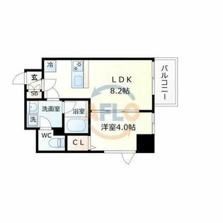 ブエナビスタ梅田イースト【5階】の間取り