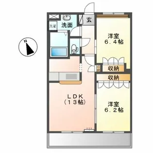 ロイヤルハイツ丹羽【3階】の間取り