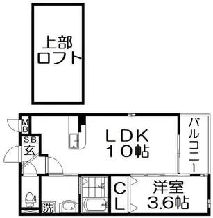 イーストI【2階】の間取り