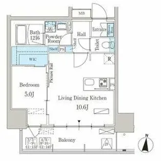 1LDKの間取り画像