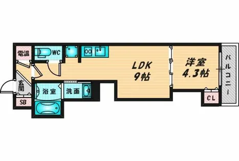 GRANDIR近江堂【2階】の間取り