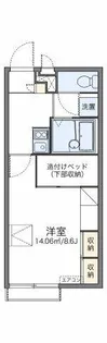 レオパレスリゲル【2階】の間取り
