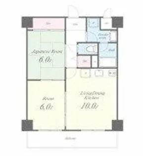 ヴェルジュール21【6階】の間取り