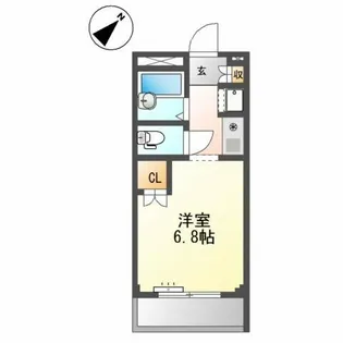 1Rの間取り画像