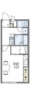 レオパレスシャルマンアンジュ【1階】の間取り