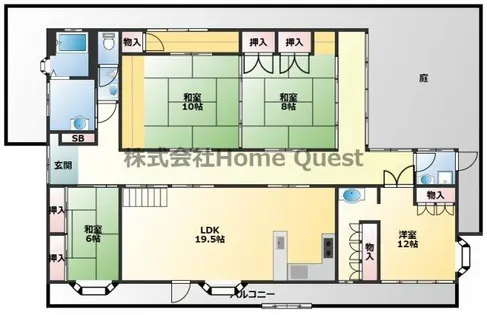エスポアール春日II【1階】の間取り