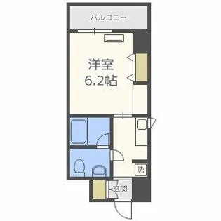 AXIS UMEKITA (アクシスウメキタ)【5階】の間取り