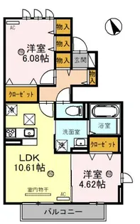Central S【1階】の間取り