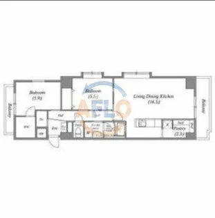 ISM今里【6階】の間取り