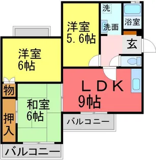 リアライズ新甲陽II【101号室】の間取り
