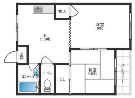 中井マンション【2階】の間取り