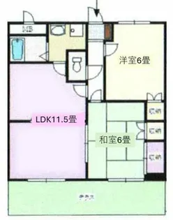 メゾンエトワール【105号室】の間取り