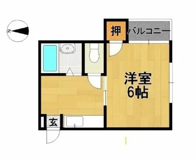 日栄ビル【202号室】の間取り