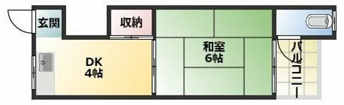 ホワイトハイツ加美【2階】の間取り