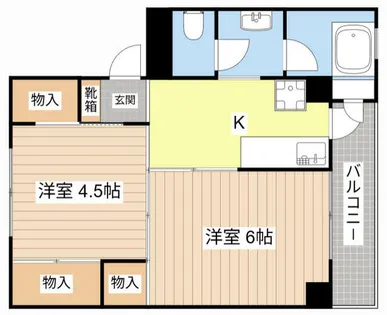 ビレッジハウス岩根3号棟【5階】の間取り
