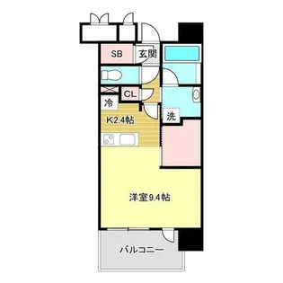 クレアホームズフラン天王寺駅前【14階】の間取り