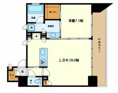 ヴァルトハウス【7階】の間取り