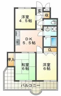 ビバリーハウス須磨壱番館【3階】の間取り