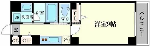 ブラン花園町【5階】の間取り