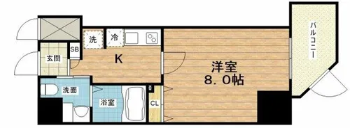 ParkLaneMinami【7階】の間取り