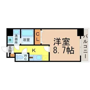 愛知県名古屋市中村区亀島2丁目【マンション】の間取り