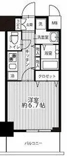 エスリード弁天町南【612号室】の間取り