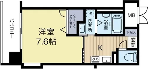 福岡県福岡市東区筥松2丁目【マンション】の間取り
