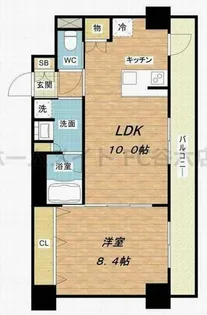 ララプレイスザ・京橋ステラ【7階】の間取り