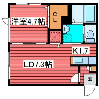 SENSAI-TSUKISAMU【4階】の間取り