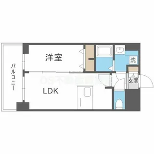 プレサンスOSAKA DOMECITY ワンダー【11階】の間取り