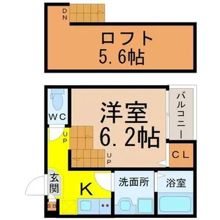 ロイヤルクレスト八熊【2階】の間取り