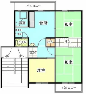 公社賃貸SMALIO 柱本【16-403号室】の間取り