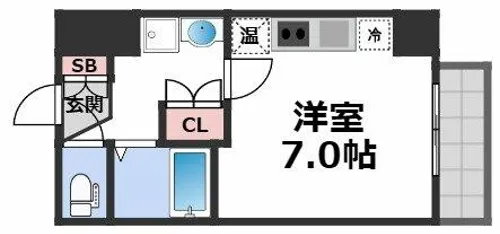 パークモダン高井田【4階】の間取り