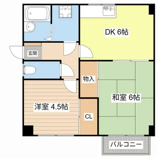 ルミエール小堀A【201号室】の間取り
