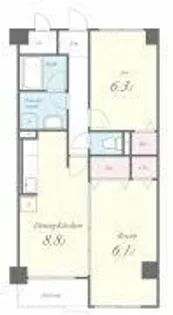 ミレニアム【4階】の間取り