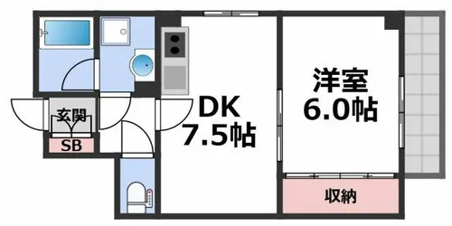 エクセレント藤田【6階】の間取り