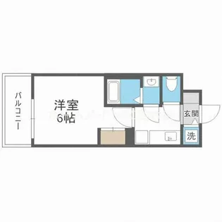 アドバンス西梅田ジェイス【6階】の間取り