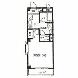 アヴァンセ・丘【302号室】の間取り