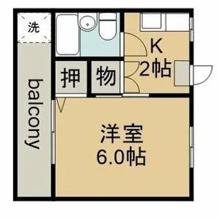 マルエ荘【2階】の間取り