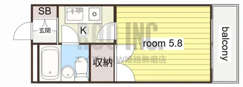 グリーンハイツ南駅前【702号室】の間取り