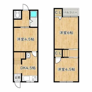 三井アパート【1階】の間取り
