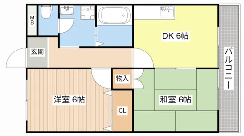 セゾンフルール【403号室】の間取り