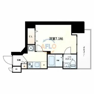 エグゼ大阪城イースト【4階】の間取り