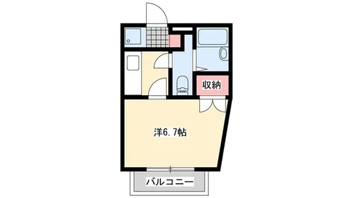 ジュネス白国【201号室】の間取り
