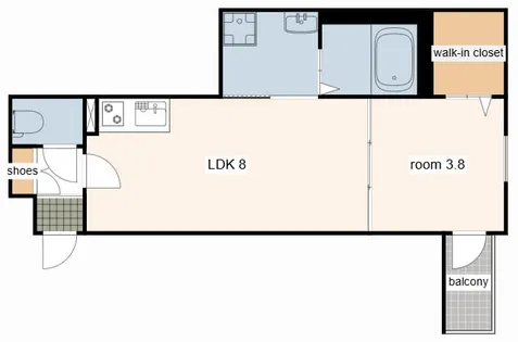 HABITASION京口【2階】の間取り